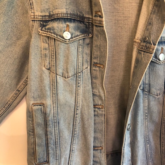 Topshop vintage jean jacket Moto - Picture 6 of 6